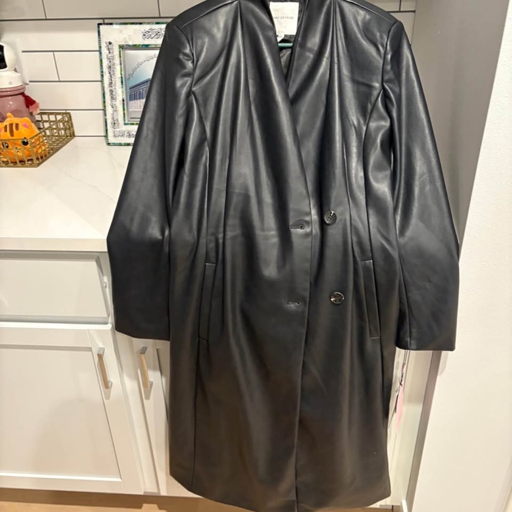 Avec Les Filles Black Leather Jacket